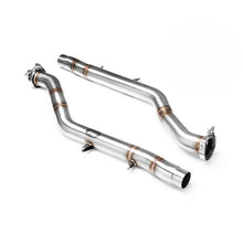 Load image into Gallery viewer, Downpipe sportivo Audi S6, S7, RS6, RS7 4.0 TFSI in acciaio inox 76mm