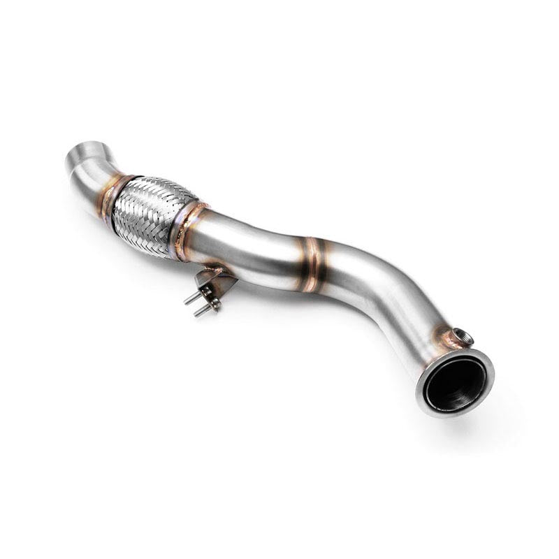 Downpipe sportivo BMW Serie 3 E90, E91 318d, 320d M47N2 in acciaio inox 63,5mm