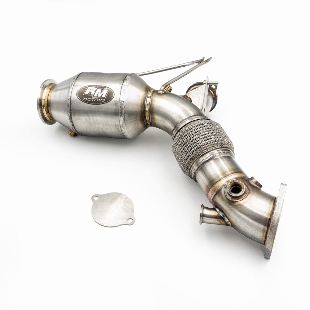 Downpipe sportivo BMW Serie 5 G30 540d B57 in acciaio inox 80mm