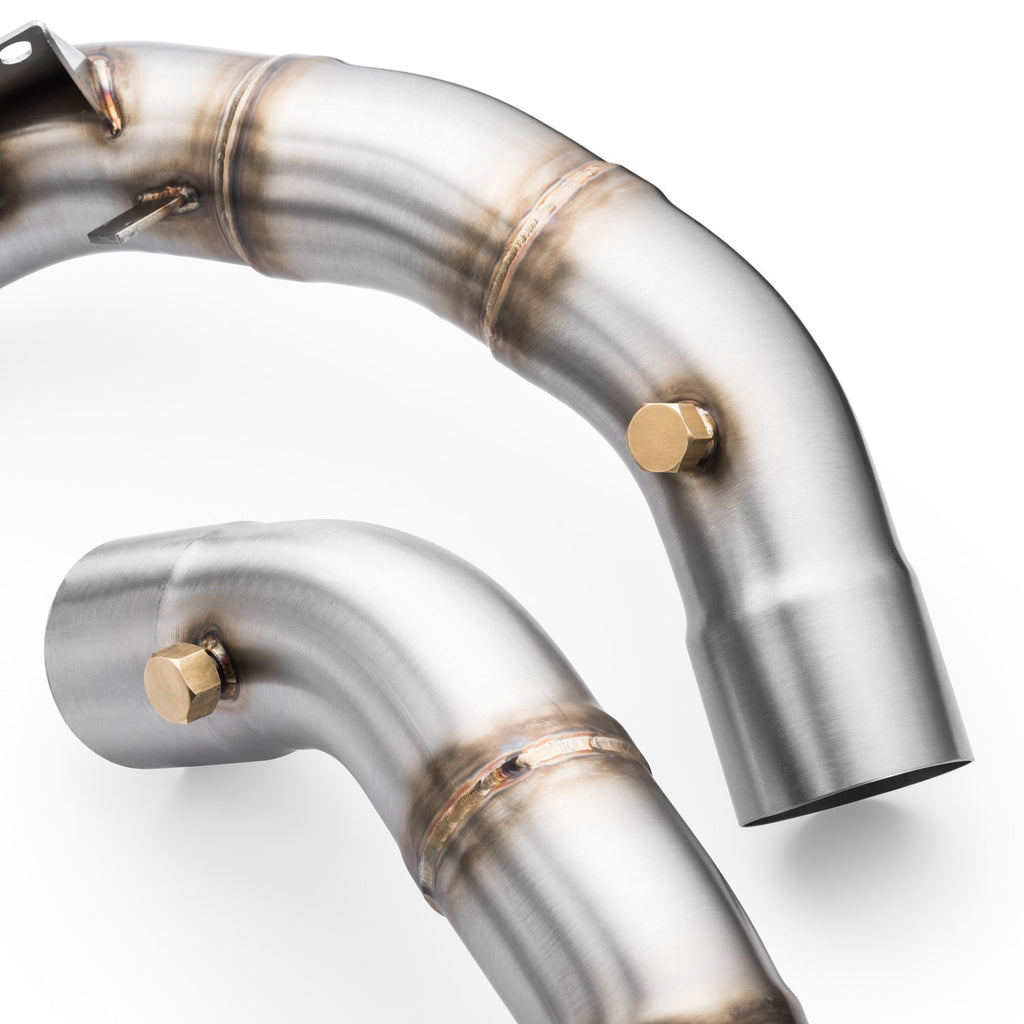 Downpipe sportivo BMW M5 F90 in acciaio inox 76mm