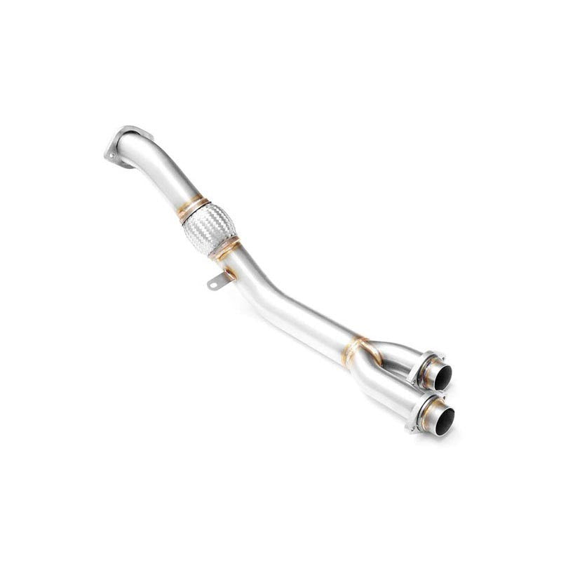 Downpipe sportivo BMW Serie 5 E39 525d, 530d M57 in acciaio inox 63,5mm