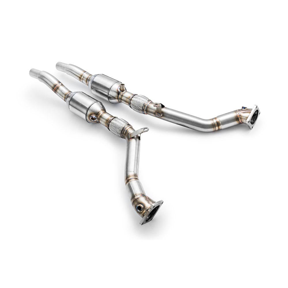 Downpipe sportivo Audi S4, RS4 B5 2.7 T in acciaio inox 63,5mm
