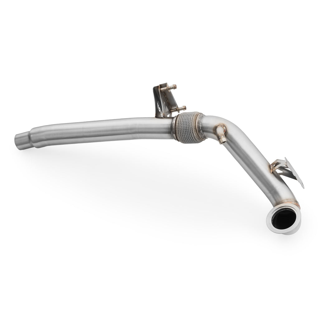 Downpipe sportivo Audi A3 8V 1.8 TFSI in acciaio inox 76mm