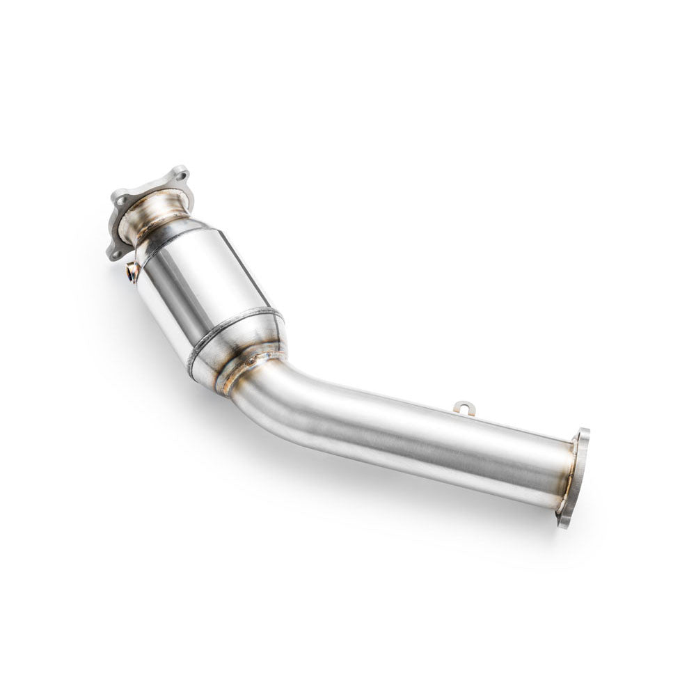 Downpipe sportivo Audi A4, A5 B8 2.0 TFSI in acciaio inox 76mm