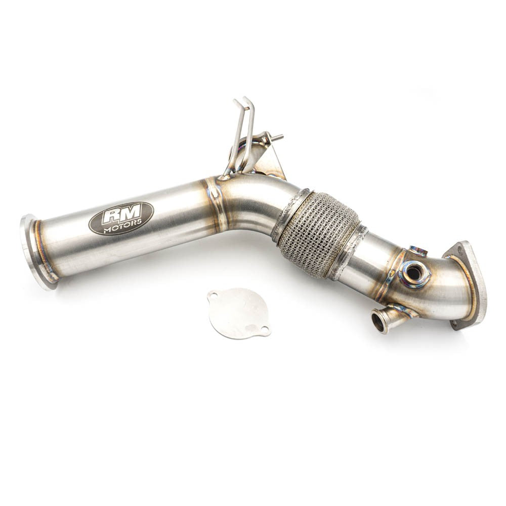Downpipe sportivo BMW Serie 5 G30 540d B57 in acciaio inox 80mm