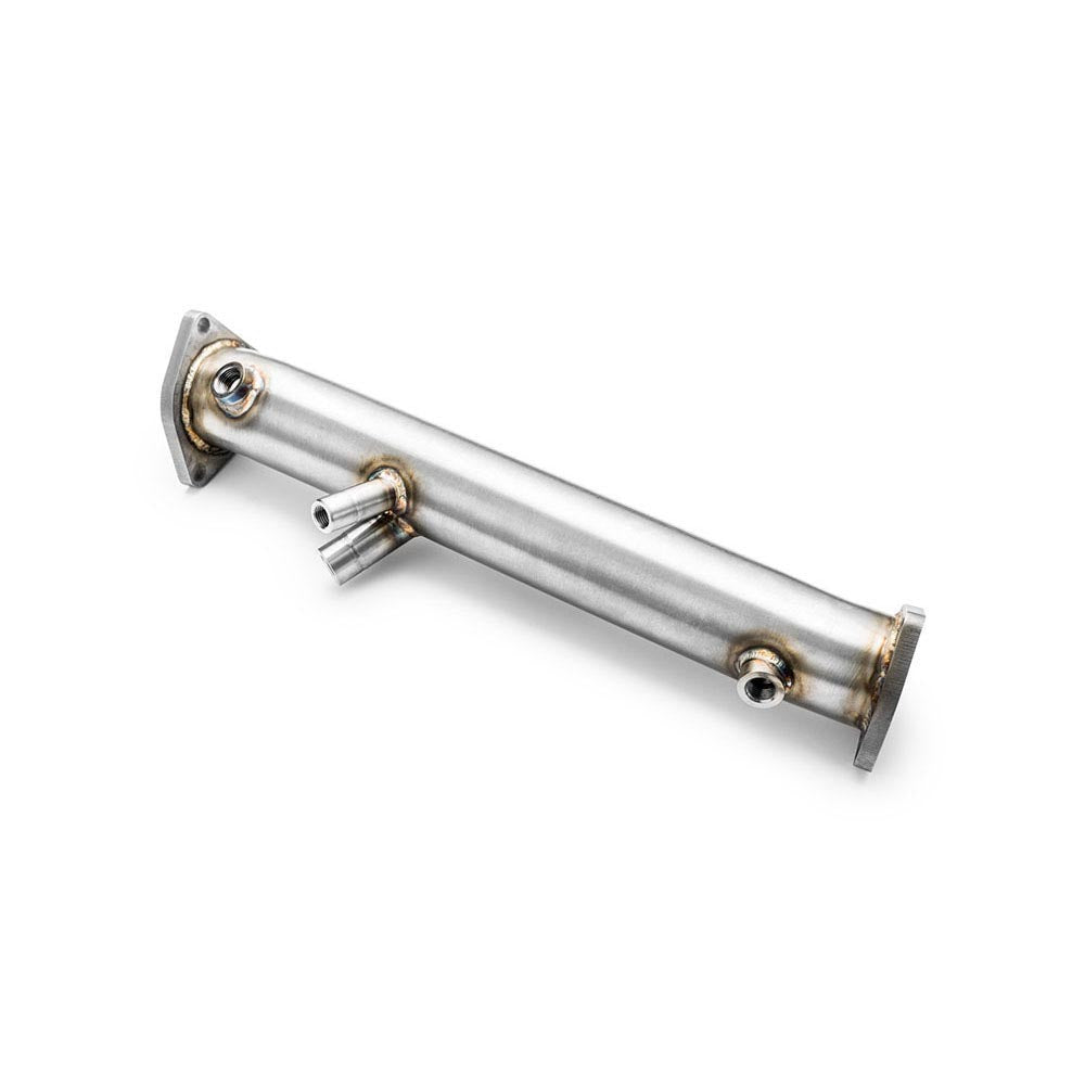 Downpipe sportivo Audi A6 C6 2.0 TDI in acciaio inox 63,5mm