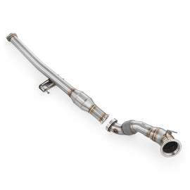 Downpipe con GPF delete Toyota GR Yaris con catalizzatore in acciaio inox 76mm