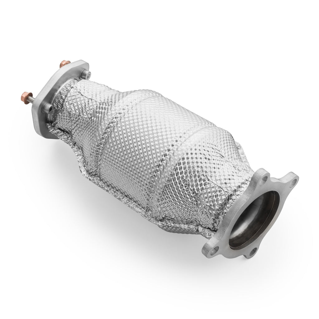 Downpipe sportivo Audi A4 Avant Quattro / S4 2.0 TFSI in acciaio inox 76mm