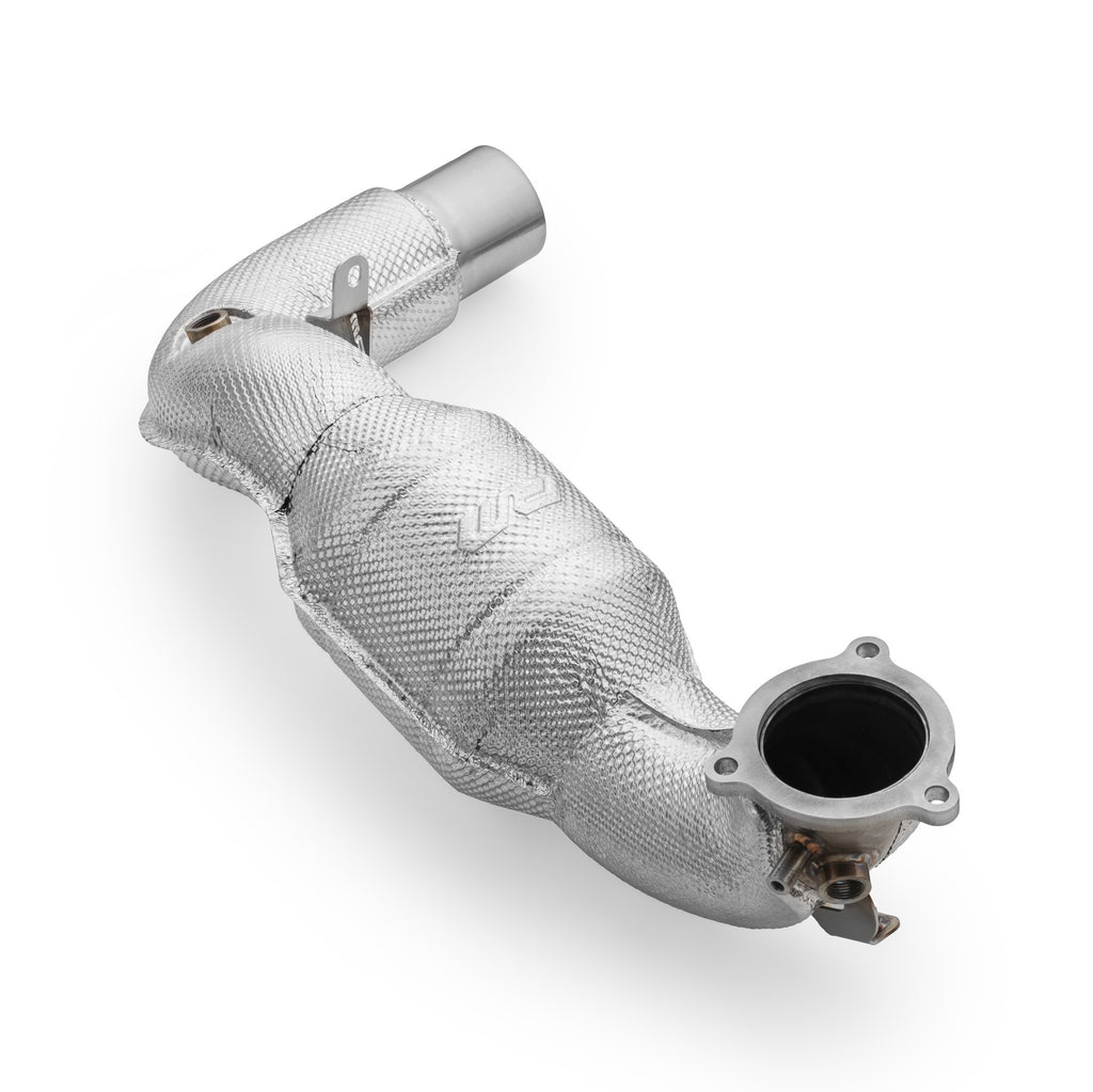 Downpipe sportivo Mercedes-Benz Classe A 35 AMG A35 GPF W177 4MATIC in acciaio inox 76mm