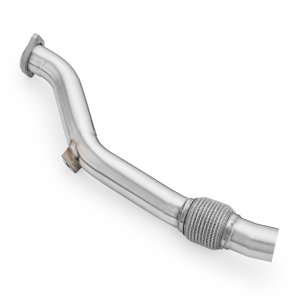 Downpipe sportivo BMW Serie 5 E60,E61 M47N2 in acciaio inox 63,5mm