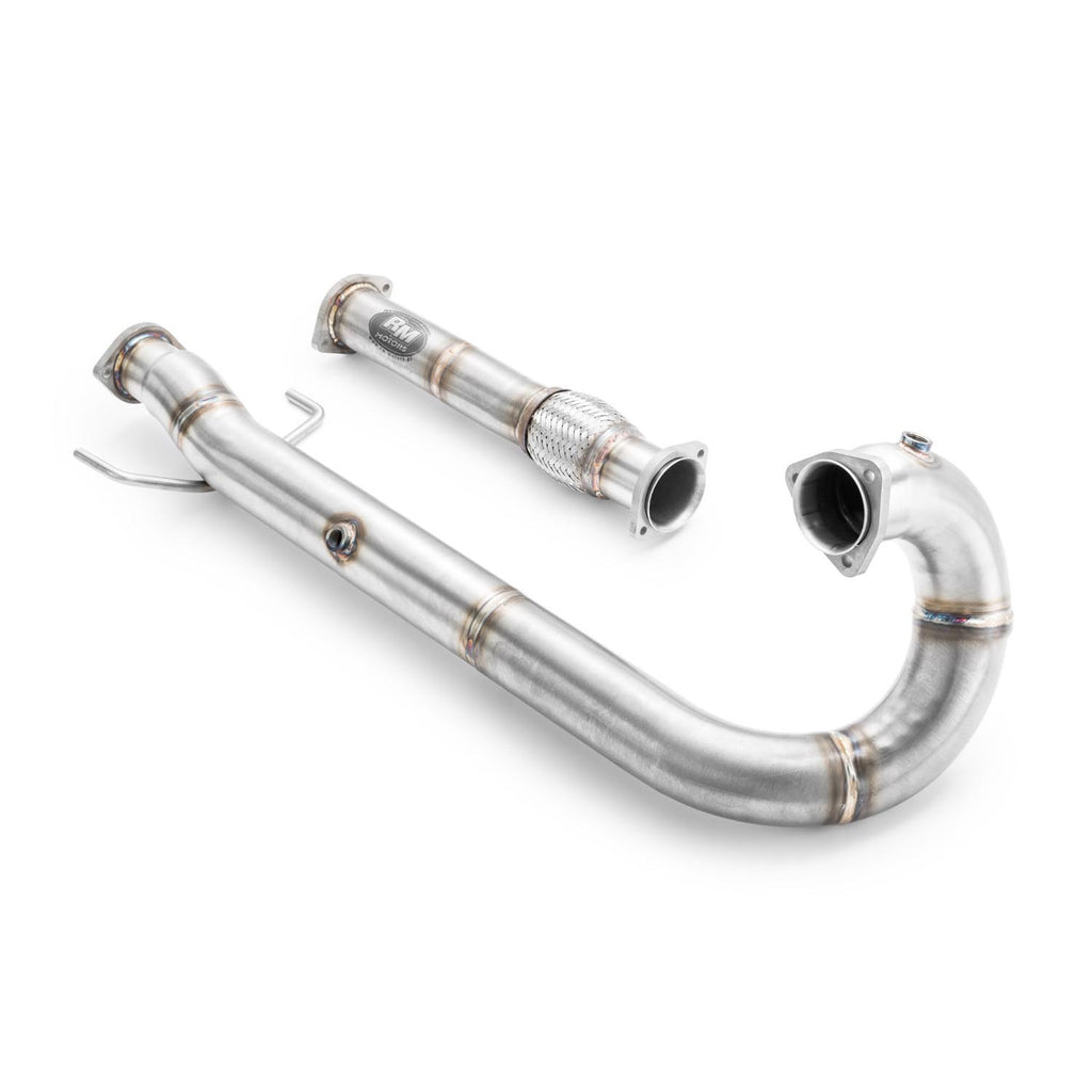 Downpipe sportivo Saab 9-3 9-5 Mk1, Mk2 2.0T, 2.3T B205, B235 in acciaio inox 76mm