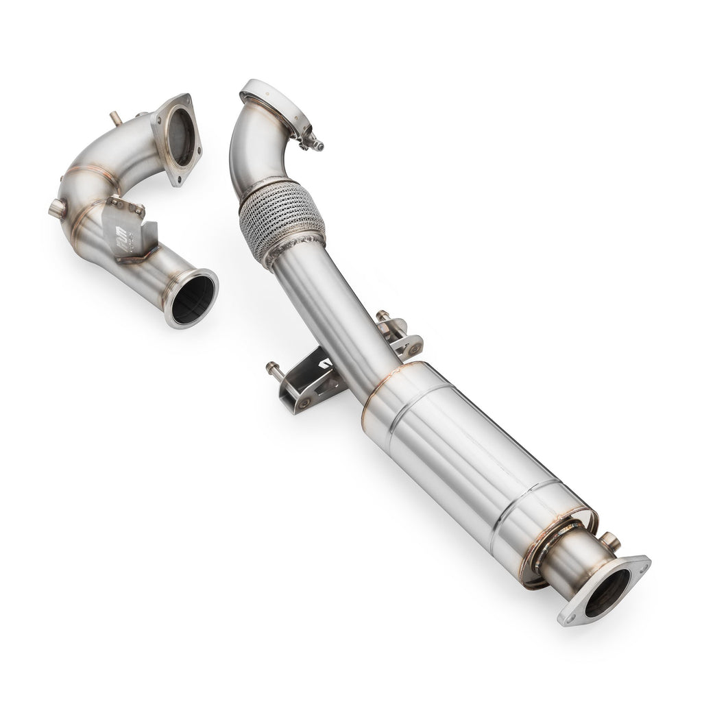 Downpipe sportivo Hyundai i30N Facelift in acciaio inox 76mm
