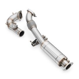 Downpipe sportivo Hyundai i30N Facelift in acciaio inox 76mm