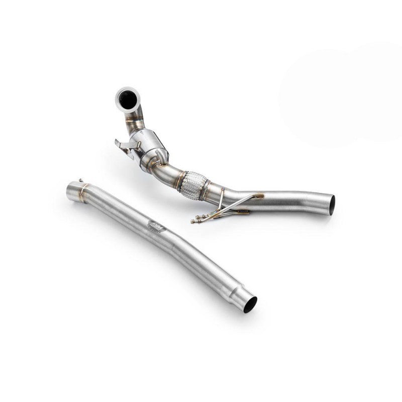 Downpipe sportivo Skoda Octavia Mk3 1.8, 2.0 TSI in acciaio inox 76mm