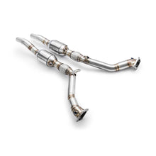 Carica l'immagine nel visualizzatore di Gallery, Downpipe sportivo Audi A6, S6, Allroad C5 2.7 T in acciaio inox 63,5mm