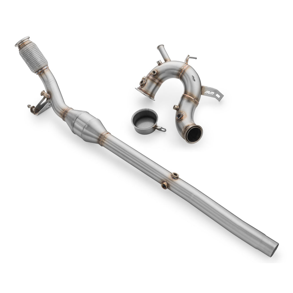 Downpipe con GPF delete Volkswagen Golf R in acciaio inox 76mm