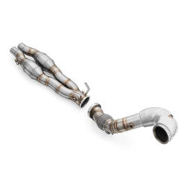 Downpipe sportivo Audi RSQ3 2.5 TFSI in acciaio inox 76mm