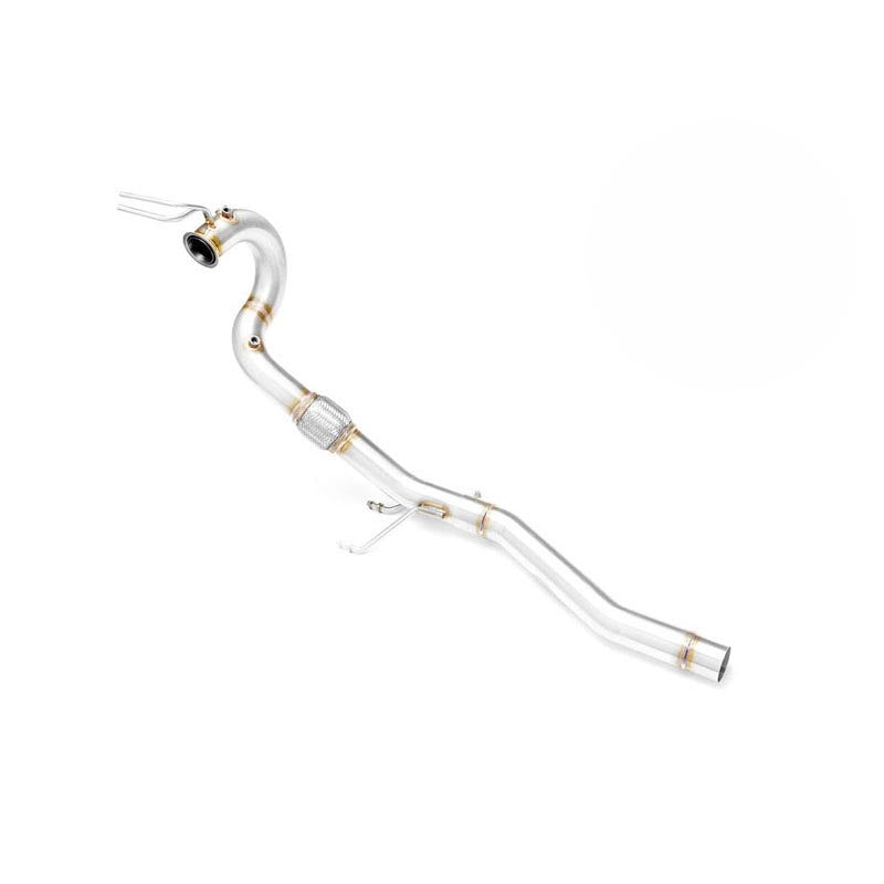 Downpipe sportivo Audi A3 8P 1.9, 2.0 TDI in acciaio inox 63,5mm