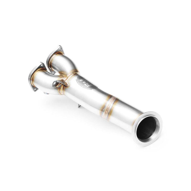 Downpipe sportivo BMW E84 X1 35ix N55 in acciaio inox 76mm