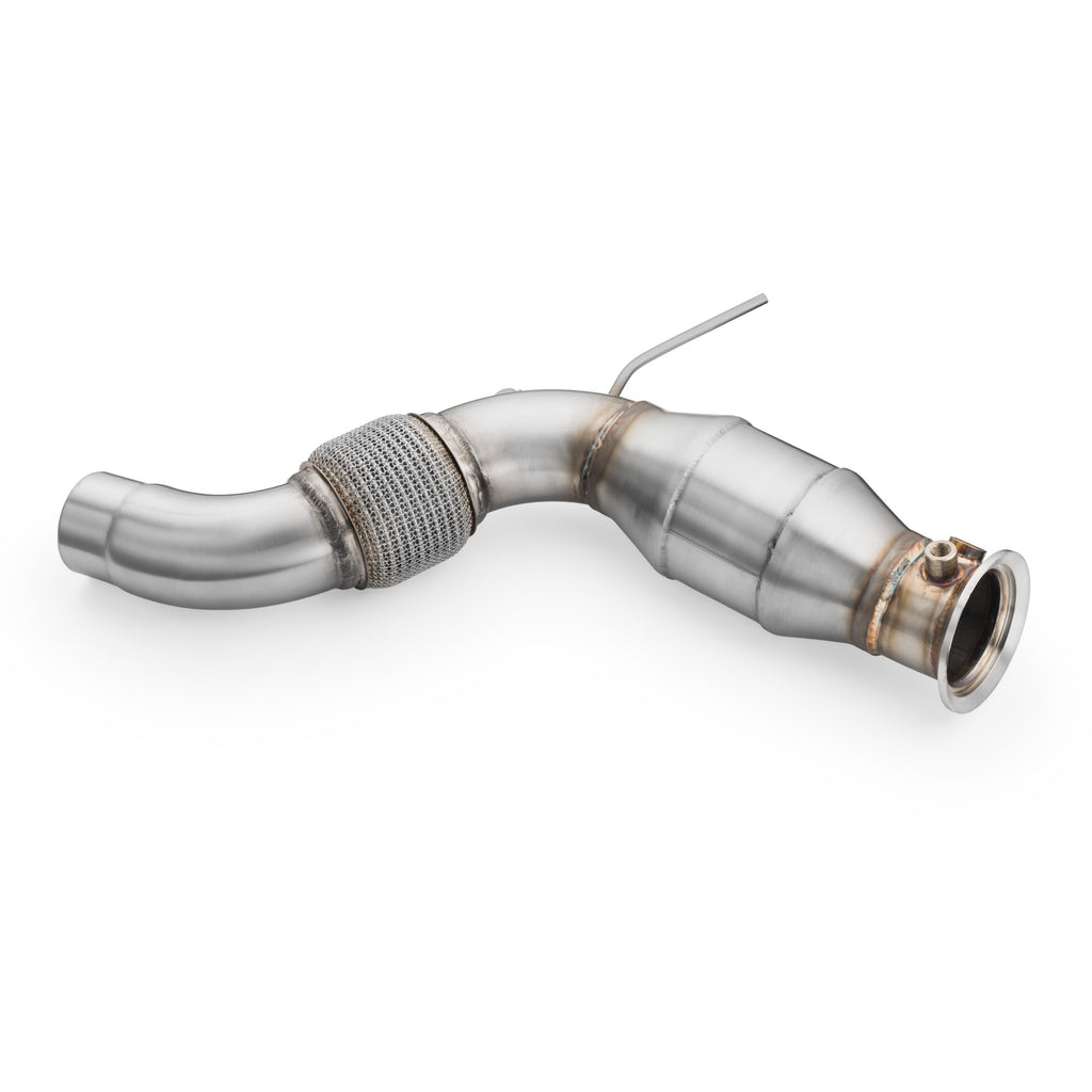 Downpipe sportivo BMW F25 X3 30dx N57N in acciaio inox 76mm