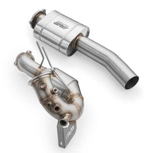 Carica l'immagine nel visualizzatore di Gallery, Kit downpipe sportivo Audi Q5 3.0 TDI in acciaio inox 76mm