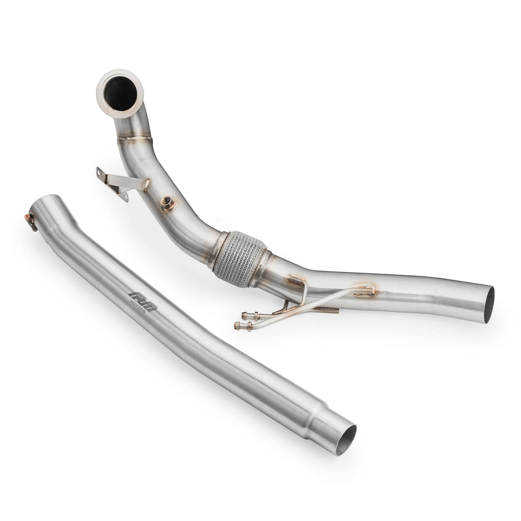 Downpipe sportivo Volkswagen Golf VII R 2.0 TSI in acciaio inox 76mm