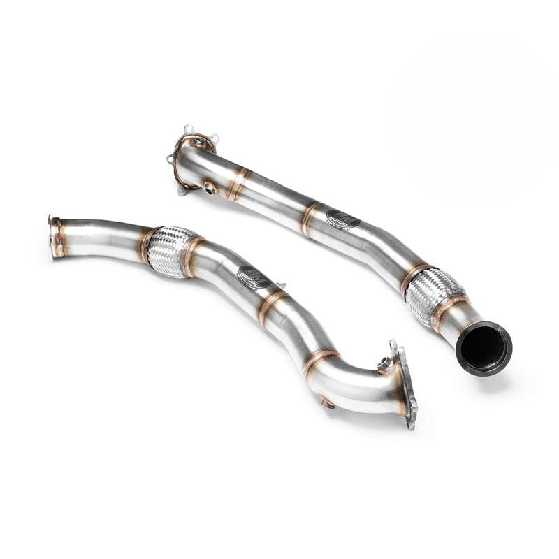 Downpipe sportivo Audi S6, S7, RS6, RS7 4.0 TFSI in acciaio inox 76mm