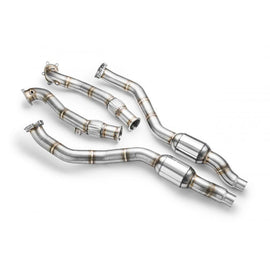 Downpipe con catalizzatore sportivo Audi S6, S7, RS6, RS7 C7, 4G 4.0 TFSI Ø 76mm