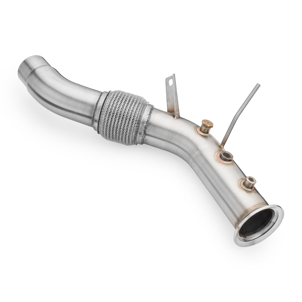 Downpipe sportivo BMW F25 X3 30dx N57N in acciaio inox 76mm