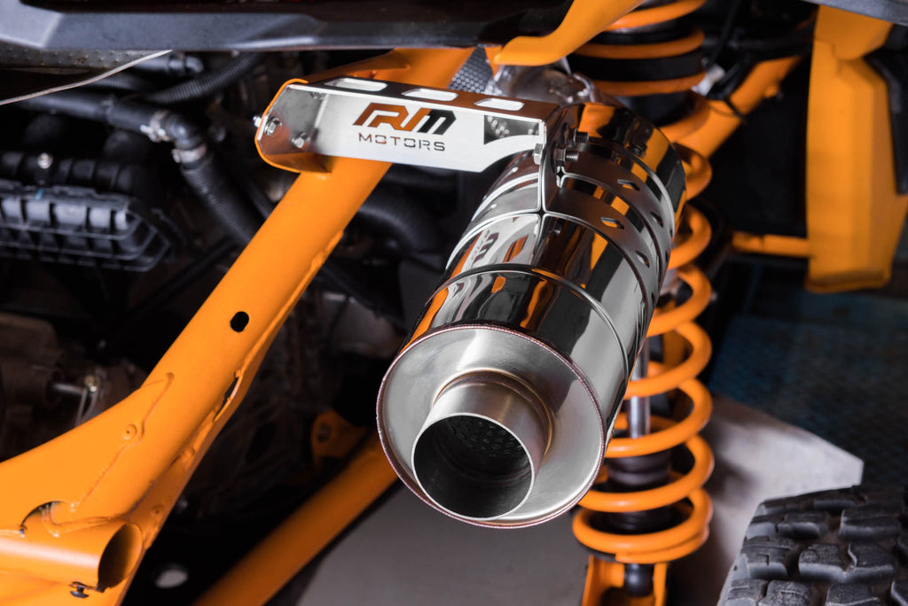 Downpipe con silenziatore Can-Am Am Maverick X3 Turbo sports exhaust in acciaio inox