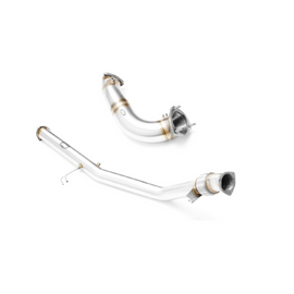 Downpipe sportivo Audi A4 B7 2.7, 3.0 TDI (catalizzatore + DPF) in acciaio inox 76mm