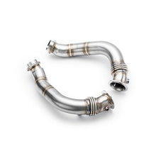 Load image into Gallery viewer, Downpipe sportivo BMW E70 X5, X5 50ix, X5 M N63, S63 in acciaio inox 76mm