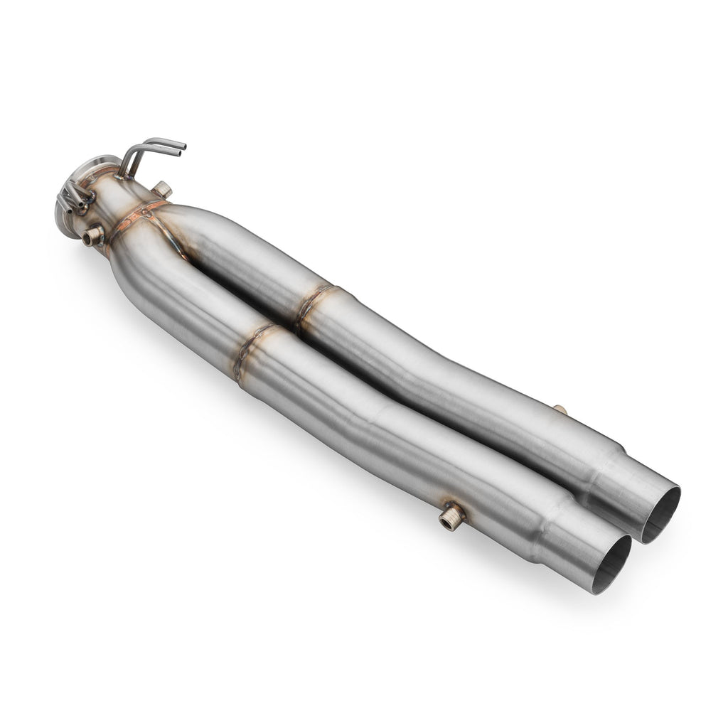 Downpipe sportivo Audi TTRS 2.5 TFSI in acciaio inox 76mm