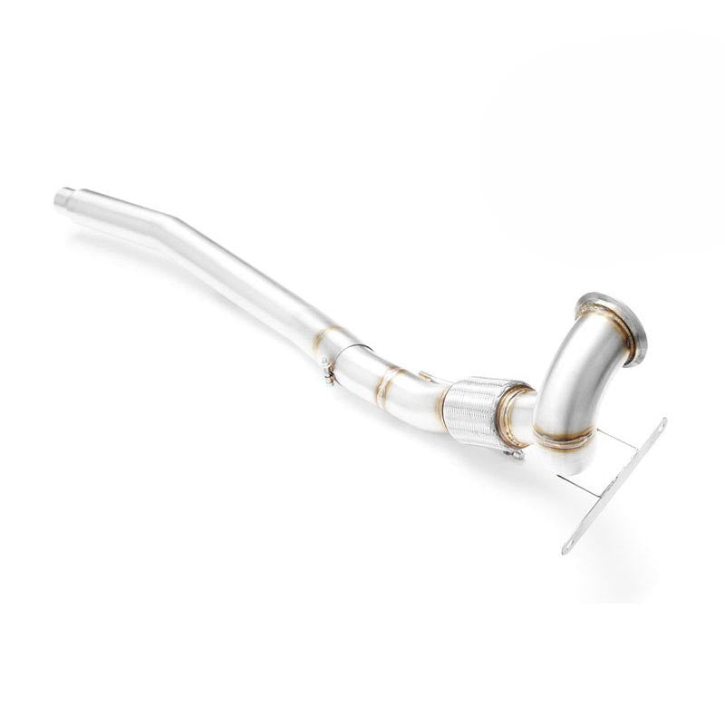 Downpipe sportivo Skoda Octavia Mk3 1.8, 2.0 TSI in acciaio inox 76mm