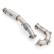 Carica l'immagine nel visualizzatore di Gallery, Downpipe sportivo Hyundai i20N in acciaio inox 76mm