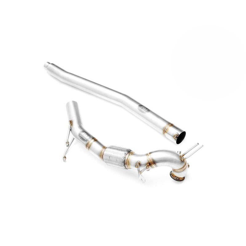 Downpipe sportivo Volkswagen Scirocco Mk3 2.0 TDI in acciaio inox 76mm