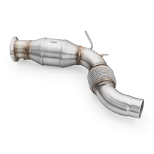 Carica l'immagine nel visualizzatore di Gallery, Downpipe sportivo BMW F25 X3 30dx N57N in acciaio inox 76mm