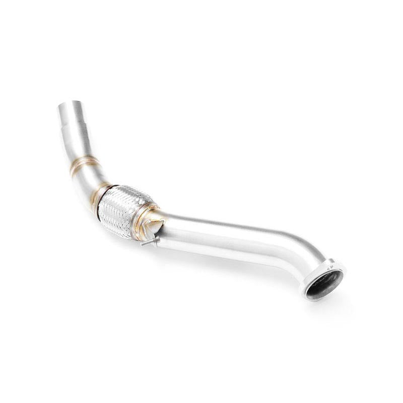 Downpipe sportivo BMW E83 X3 20d M47N2 in acciaio inox 63,5mm