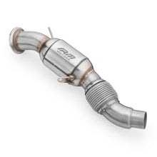 Load image into Gallery viewer, Downpipe sportivo BMW Serie 5 E60, E61 525d, 530d, 530xd M57N2 in acciaio inox 76mm