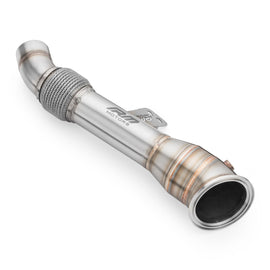 Downpipe sportivo BMW Serie 4 F32, F33, F36 440i, 440ix B58 in acciaio inox 80mm