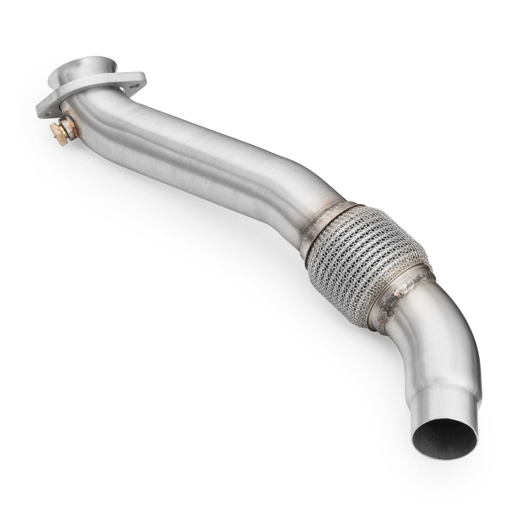 Downpipe sportivo BMW Serie 3 E46 330d, 330dx M57, M57N in acciaio inox 63,5mm