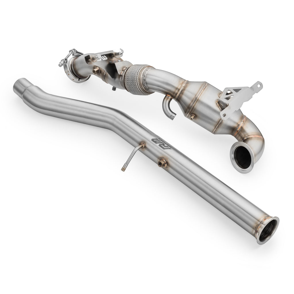 Downpipe sportivo Skoda Karoq 2.0 TSI OPF/GPF in acciaio inox 76mm