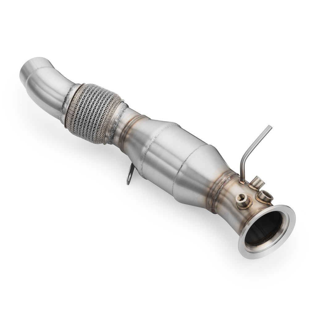 Downpipe sportivo BMW Serie 5 E60, E61 535d M57N2 in acciaio inox 76mm