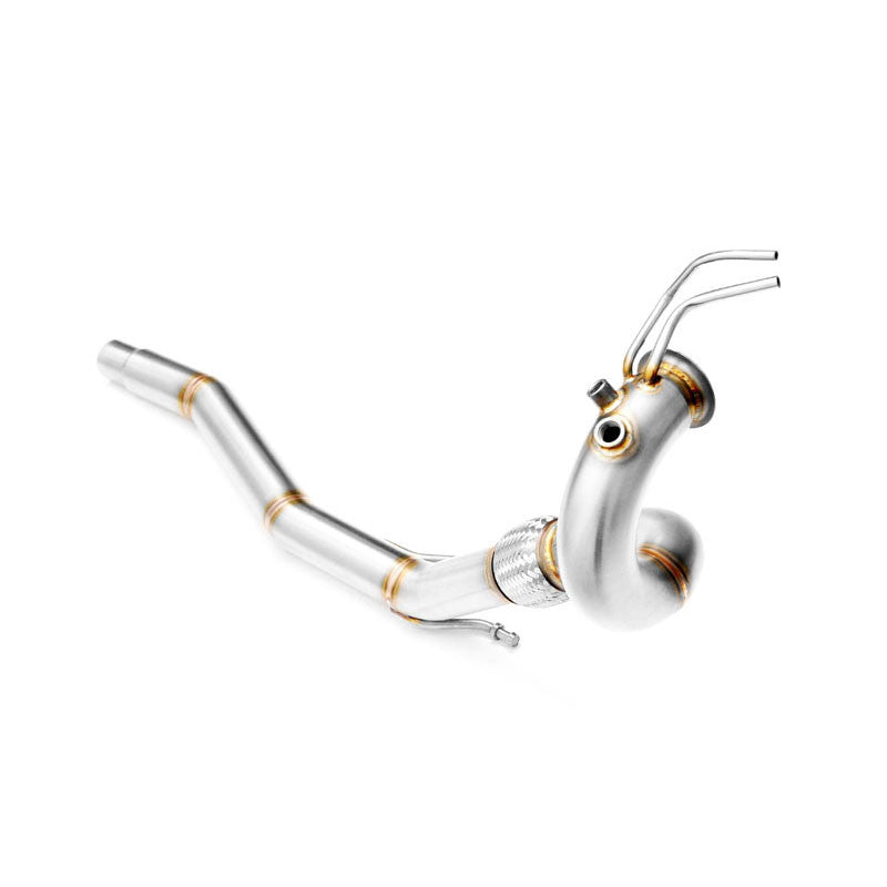 Downpipe sportivo Seat Ibiza Toledo MK3 1.9, 2.0 TDI in acciaio inox 63,5mm