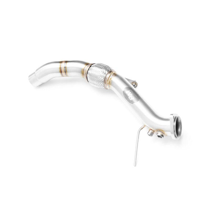 Downpipe sportivo BMW E83 X3 20d M47N2 in acciaio inox 63,5mm