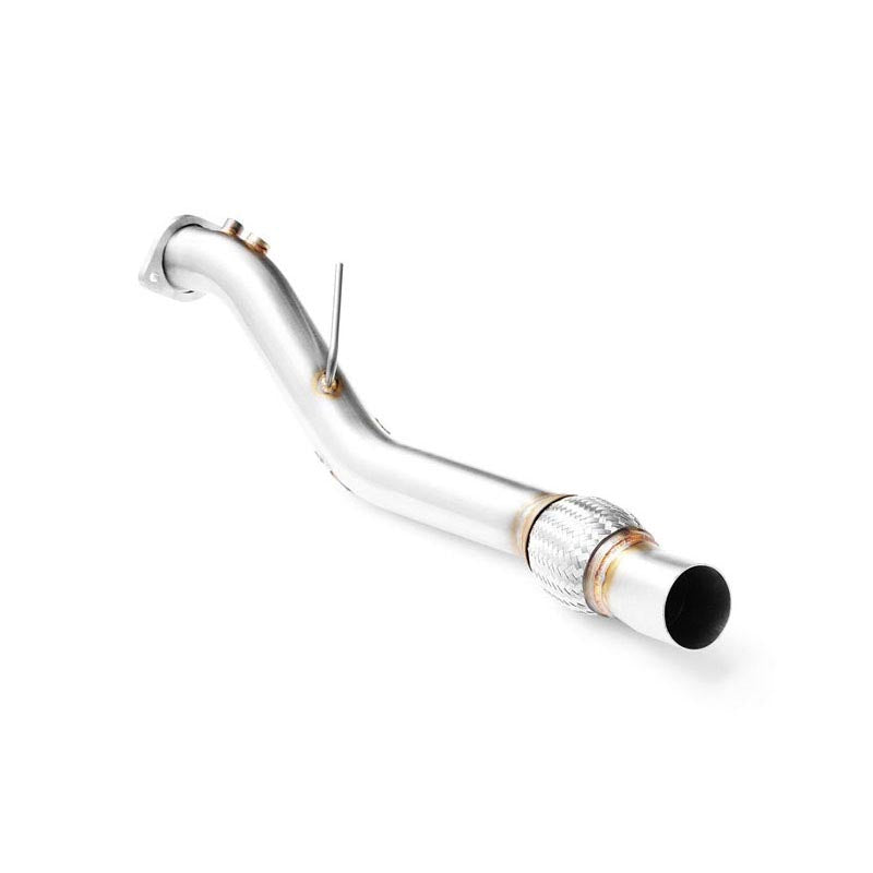 Downpipe sportivo BMW Serie 5 E60, E61 520d M47N2 in acciaio inox 63,5mm