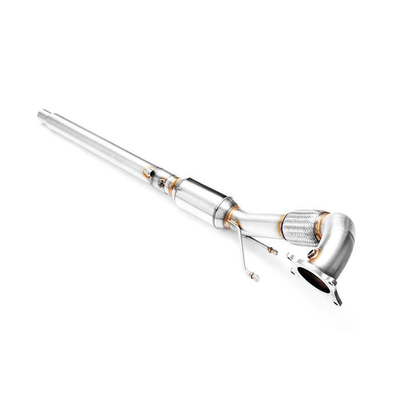 Downpipe sportivo Audi A3 8P 1.8, 2.0 TFSI in acciaio inox 76mm