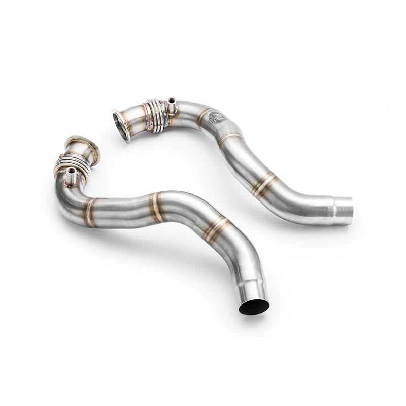 Downpipe sportivo BMW F85 X5 M S63R in acciaio inox 76mm