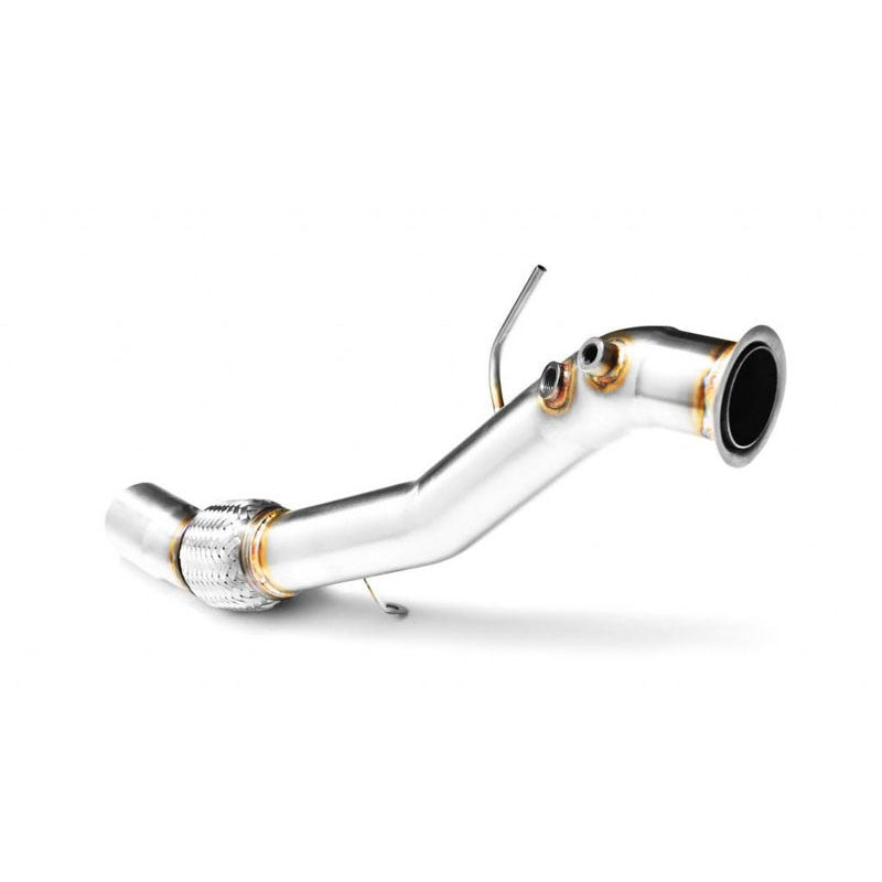 Downpipe sportivo BMW Serie 5 E60, E61 535d M57N in acciaio inox 63,5mm