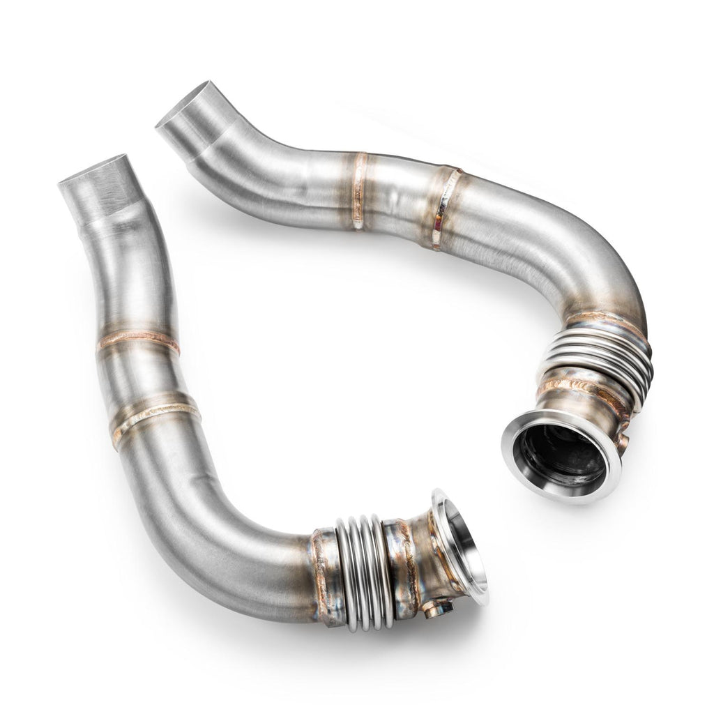 Downpipe sportivo BMW Serie 7 F01, F02, G11, G12 750i, 750ix N63N, N63R in acciaio inox